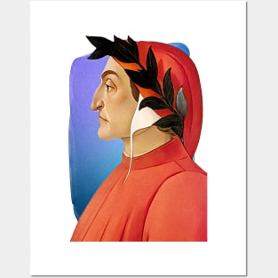 Italian Poet Dante Alighieri illustration Posters and Art